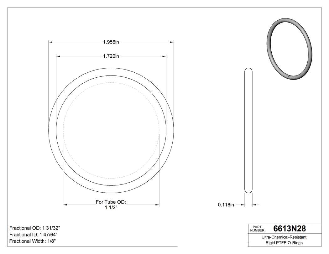 Technical drawing - 6613N28